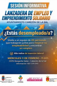 Lanzadera de empleo y emprendimiento solidario de Cabezón de la Sal 2026 ,puedes…
